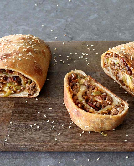 Cheeseburger Garbage Bread