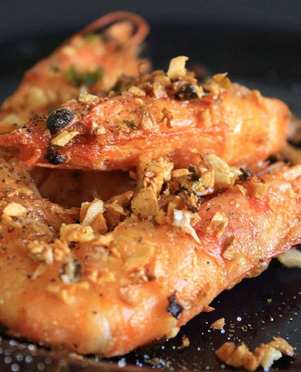 Chinese-Style Deep-Fried Salty Shrimp Recipe