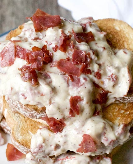 Creamed Chipped Beef on Toast