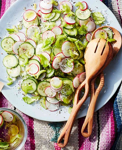 Radish, Celery & Cucumber Salad