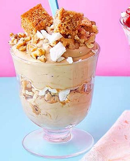 Coffee-walnut Eton mess