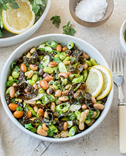 Mixed Legume and Seaweed Salad