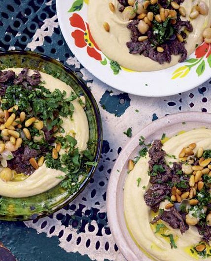 Hummus Kawarma (Lamb) with Lemon Sauce from 'Jerusalem'