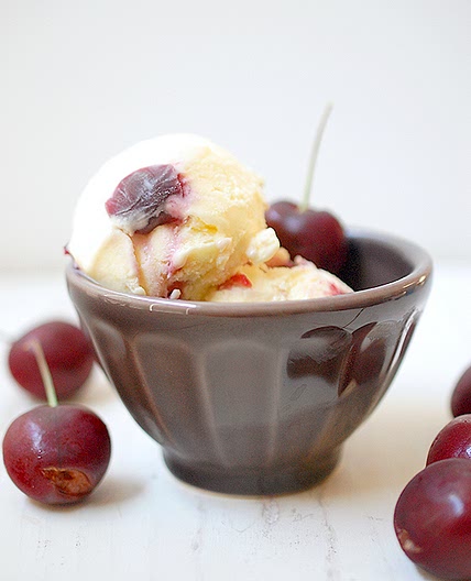 Cherry vanilla ice cream