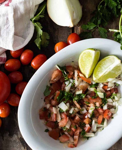 Authentic Colombian pico de gallo: Colombian Sauce for Empanadas