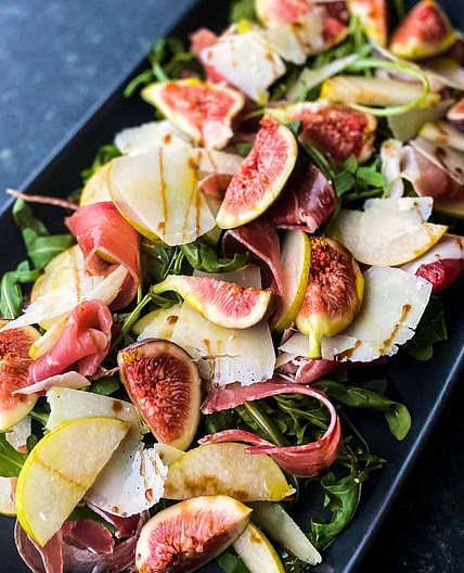 Nashi Pear Salad with Fig and Prosciutto