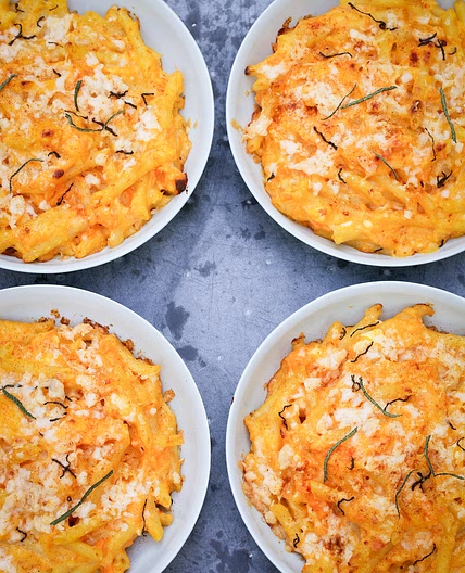 Sweet Potato Macaroni Cheese