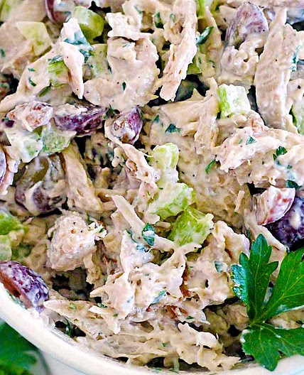 Chicken Salad with Grapes and Walnuts