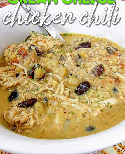 Slow Cooker Cream Cheese Chicken Chili