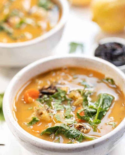 Lemon & Garlic Wild Rice Soup