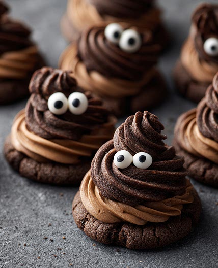 Poop Emoji Cookies