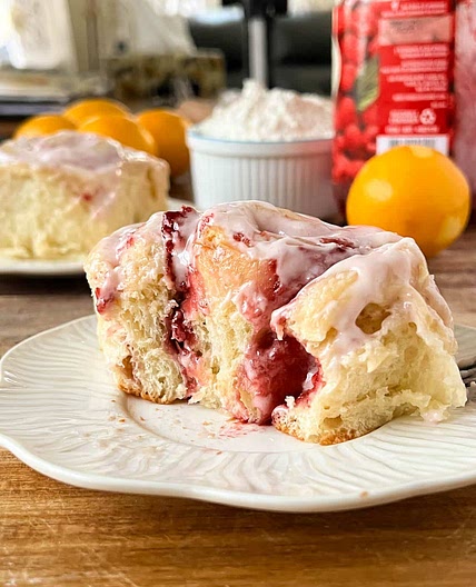 Raspberry Lemon Rolls