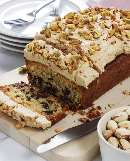 Pistachio and Pear Loaf Cake