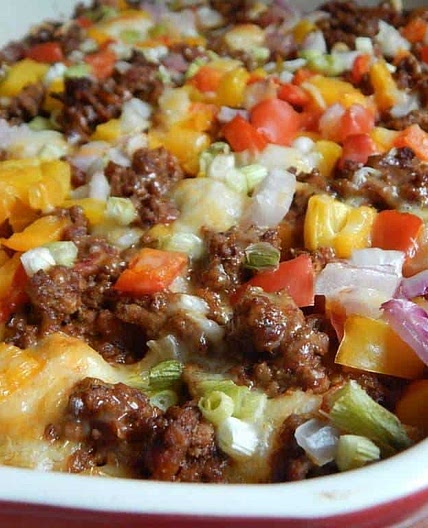 Taco fiesta bubble up casserole