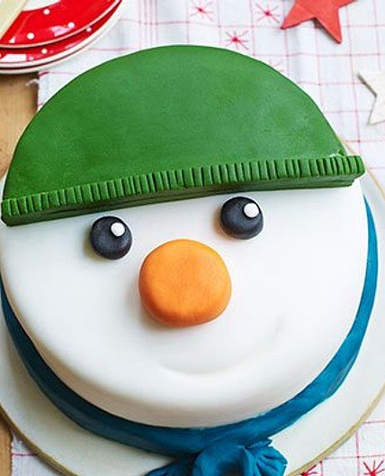 Snowman cake
