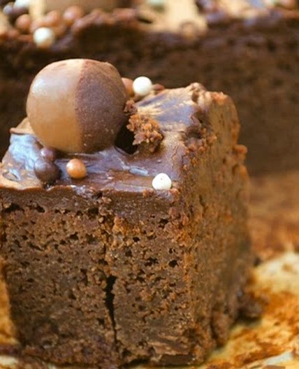 Malteser Fudge Brownies