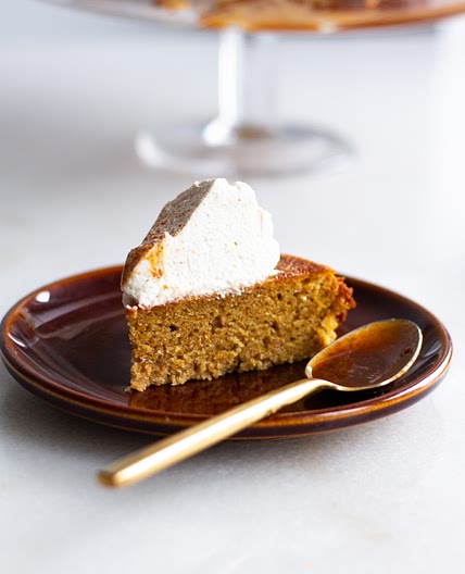 Sweet Potato Cake with Smoked Paprika Caramel