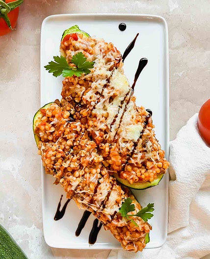 Ground Turkey Zucchini Boats