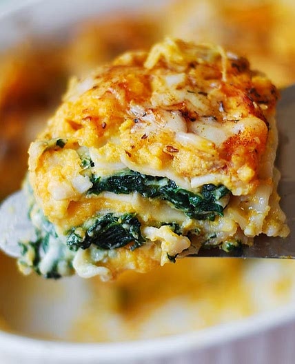 Butternut Squash and Spinach Lasagna