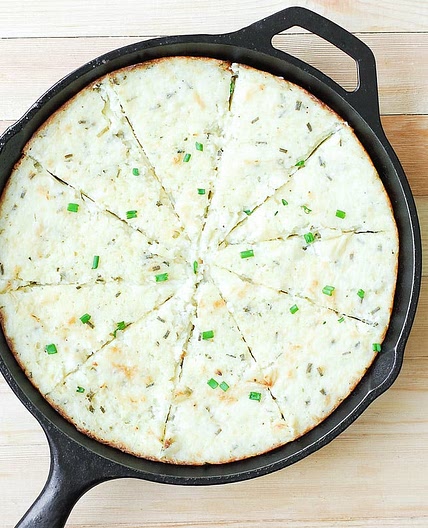 Buttery Mashed Potato Pie with Herb and Garlic Cream Cheese