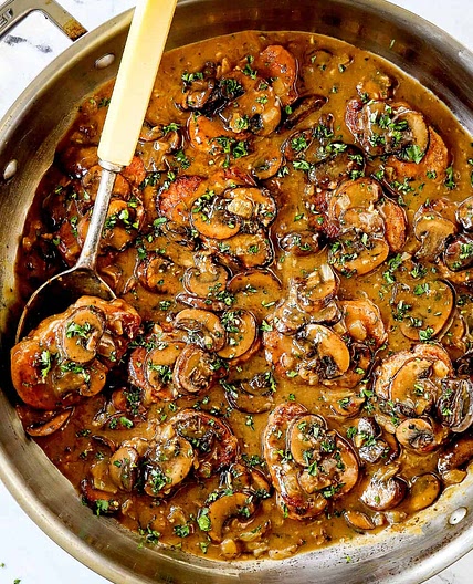 Pork Tenderloin Medallions in Mushroom Gravy