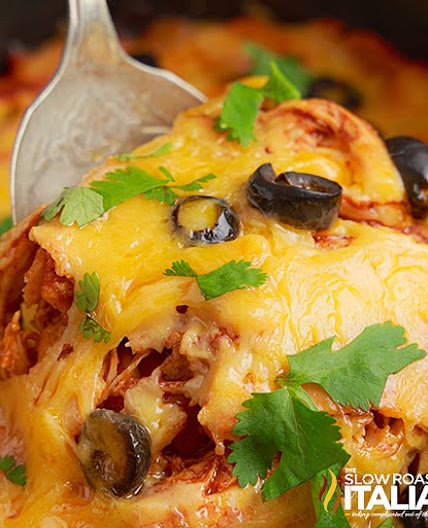 Slow Cooker Enchilada Casserole