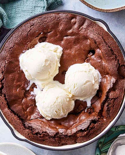 Deep-Dish Skillet Brownies