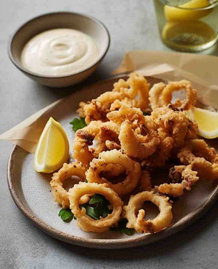 Crispy Squid Mary Berry with Aioli
