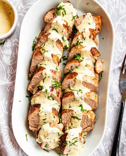 Pork Tenderloin With Mustard Sauce