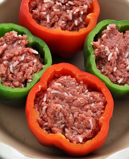Microwave Stuffed Bell Peppers