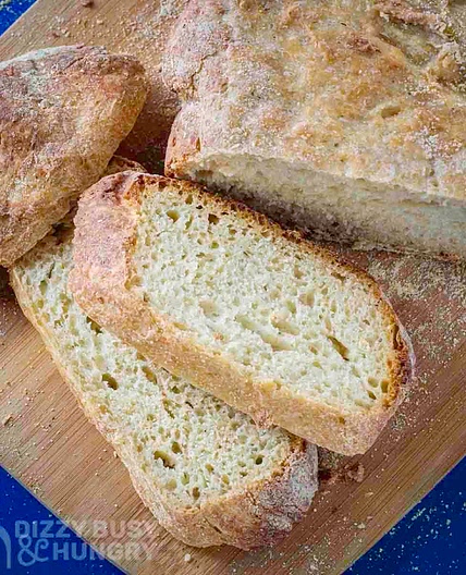 Easy Crock Pot Bread with Garlic and Parmesan