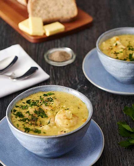 Hearty seafood chowder