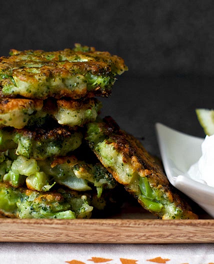 broccoli parmesan fritters