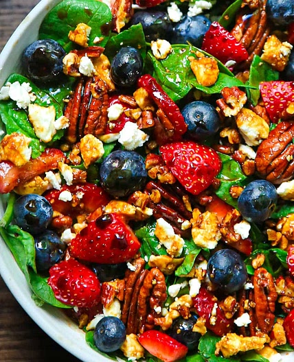 15-Minute Strawberry Spinach Salad