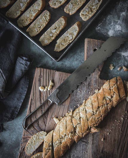 Orange Cardamom and Macadamia Cantucci