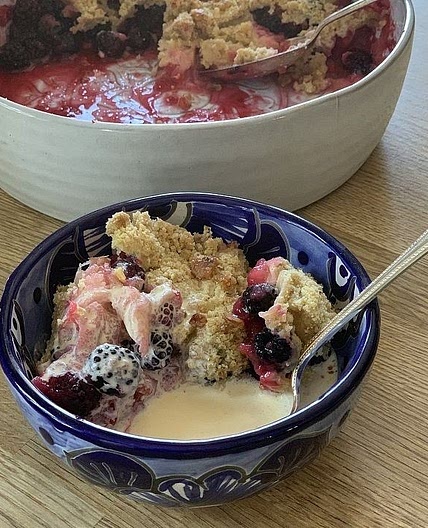 Blackberry and Apple Crumble