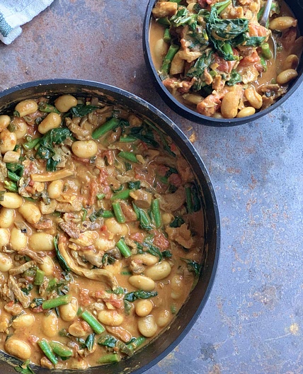 low fodmap curry - Spinach & Butterbean Curry