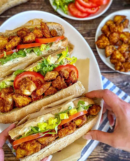 Tofu Po' Boy (Vegan & Oil-Free)