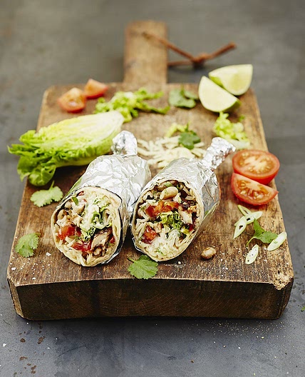 Cracking chicken burrito