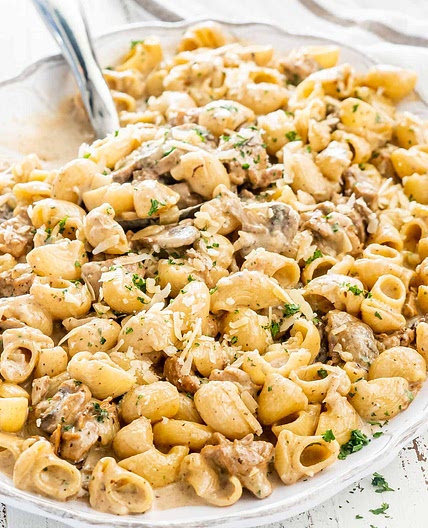 Creamy Chicken Marsala Pasta