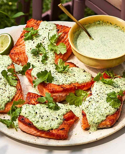 Cilantro-Garlic-Yogurt Sauce