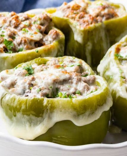 Philly Cheesesteak Stuffed Peppers