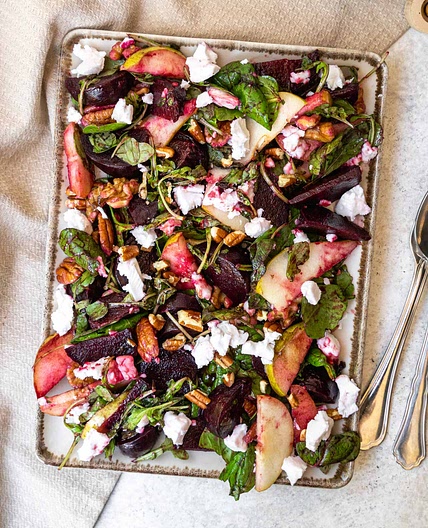 Beetroot Salad with Vegan Feta