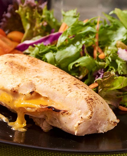 Sous Vide Ham and Cheddar Stuffed Chicken Breasts