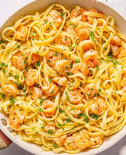 Garlic Butter Shrimp Pasta