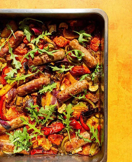 Sausage Tray Bake with Vegetables