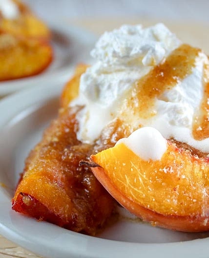 Air Fryer Grilled Peaches