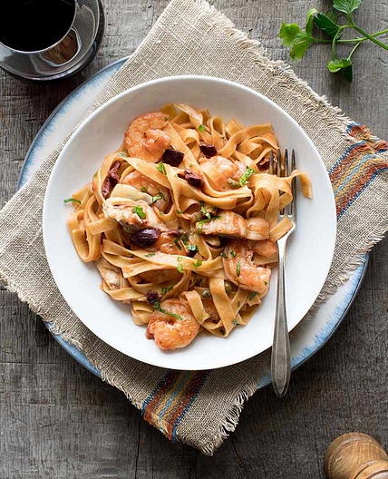 Quick Shrimp Puttanesca