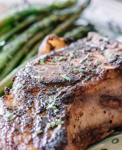 Dry brined pork chops