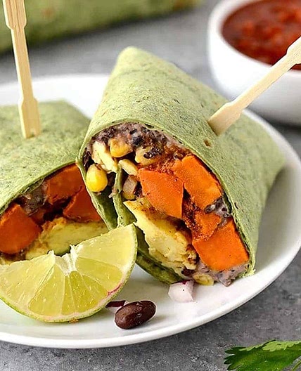 Meal Prep Black Bean Breakfast Burritos